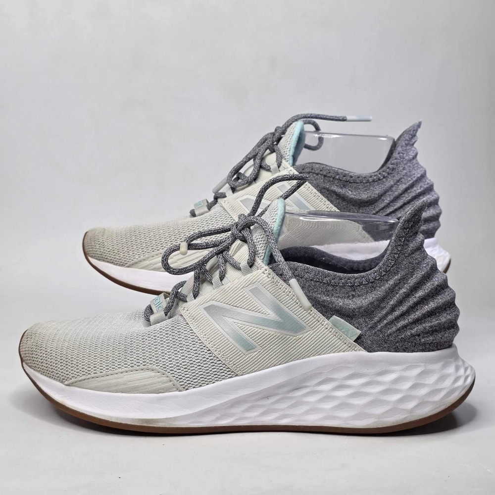 New Balance Fresh Foam Roav Sneakers Men's 8 Women's 9.5 Gray Teal Running Shoes - Picture 2 of 12
